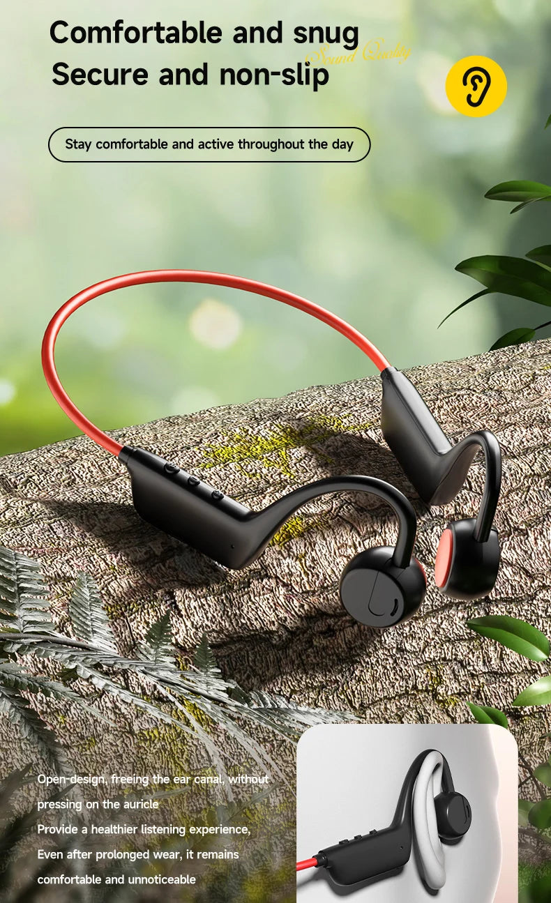 OnePlus Bone Conduction Headset Sport Headphone IPX8 Waterproof Bluetooth 5.4 Wireless Earphone Hands-free With Mic for Exercise