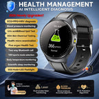 2026 New Micro Physical Examination Health SmartWatch Men ECG Uric Acid Lipids Blood Pressure BT Call Smartwatch For Android IOS