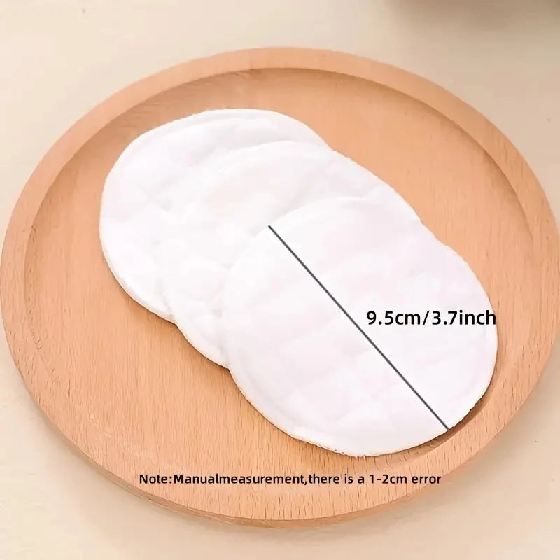 10PCS Soft Cotton Baby Nursing Pad Washable Feeding Breast Pad Absorbent Reusable Nursing Anti-overflow Postpartum Nursing Secondary image