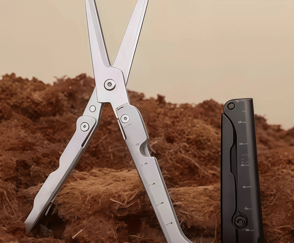 Portable Folding Stainless Steel Scissors, Multifunctional Outdoor Tool for Camping, Hunting and Fishing Survival Gear