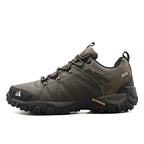 HIKEUP Non-slip Men Hiking Shoes Breathable Outdoor Wear Resistant Splashproof Climbing Men Sneaker Tourism Mountain Shoes