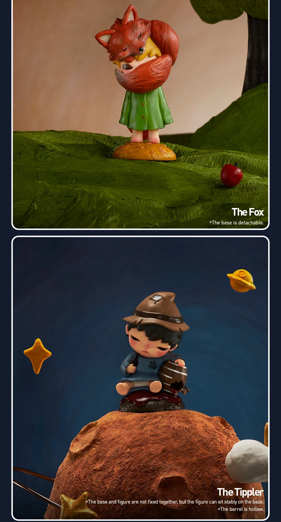 POP MART Hirono x Le Petit Prince Serie Blind Box Toys Mystery Box Mistery Caixa Action Figure Surprise Cute Model Birthday Gift