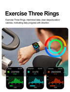 New Health Watch Uric Acid Blood Pressure Blood oxygen Body Analysis Body Fat SmartWatch ECG+PPG Bluetooth call Clock Women Men