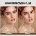 1Pcs Liquid Foundation Long Lasting Full Coverage Matte Cream CC Foundation Makeup Concealer Natural Liquid Base Moisturizing