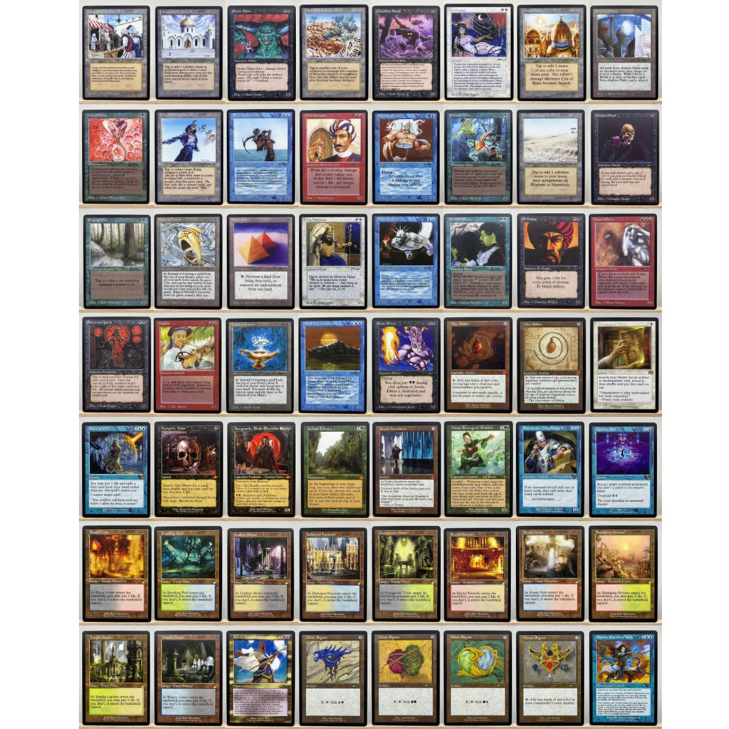 Whole Set TCG Cards for Home Play Proxy magical power9 beta fetch lands VMA dual  shock land The One Ring gathering Sol Ring