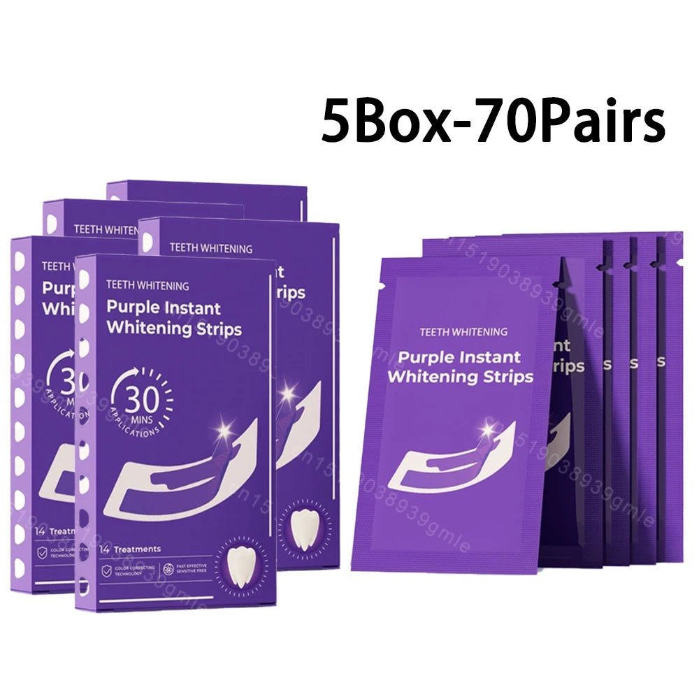 Teeth Whitening Strips Cleaning Dental Yellow Plaque Stains Removal Bleacher Restore Bright Tooth Oral Hygiene Care Stickers Gel