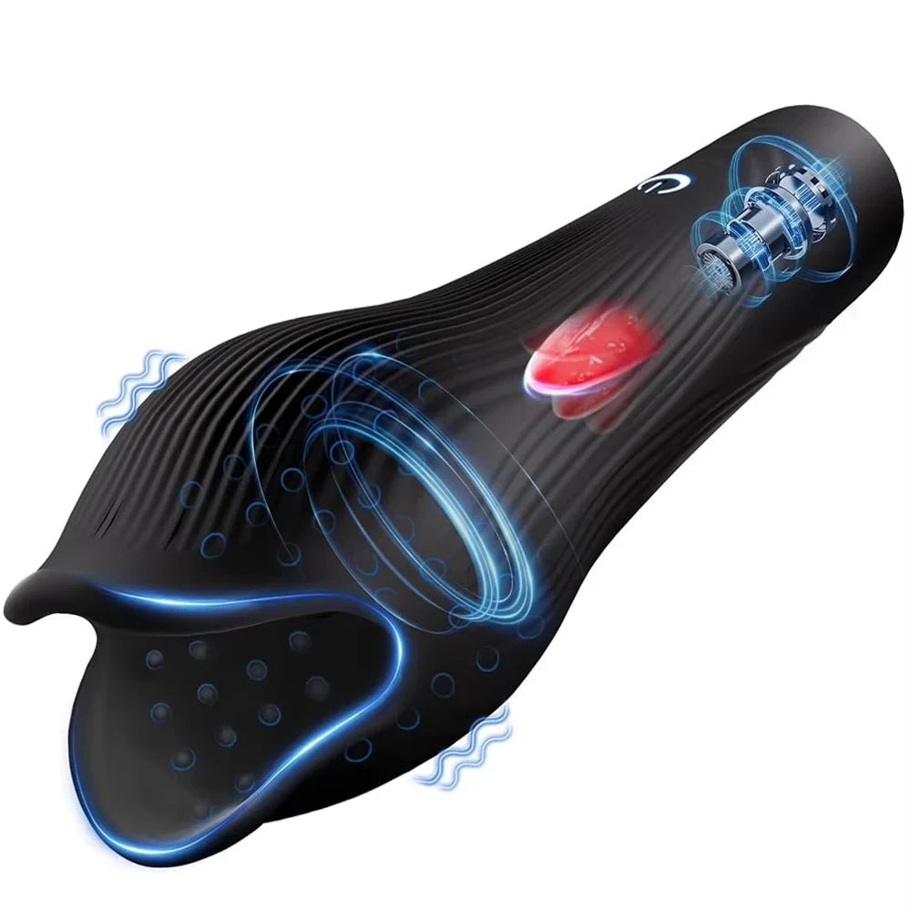 Glans Trainer for Men Powerful Vibrating Penis G Spot Masturbator Soft Fingertip Prolong Endurance Massage Vibrator Erotic Toys Main image