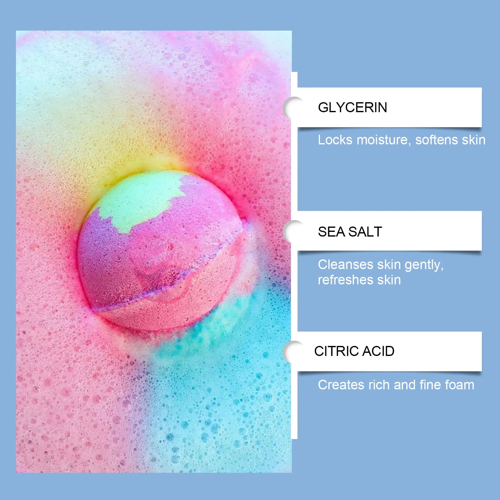 12pcs Bath Bombs Set with Surprise Toys Inside Essential Oil Moisturizing Skin Care Bathtime Sensory Play Gift for Boys & Girls Secondary image
