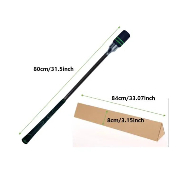 MO EYES Golf Swing Trainer Black Indoor and Outdoor Practice Stick Hand Grip HGB031