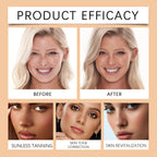 Portable Tanning Capsule Accelerate Natural Bronze Tan Moisturizing & Soothing Even Skin Tone Sunless Self-Tanning Serum