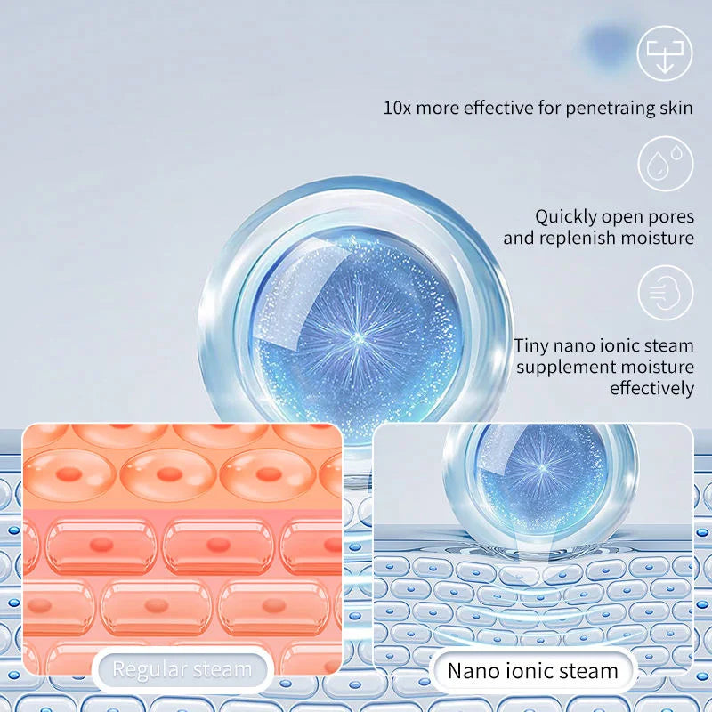 Professional Care Mini Appliances Face Nose Hot Spa Steamer Humidifier Vapozone Machine Nano Mist Spraer Facial Steamers