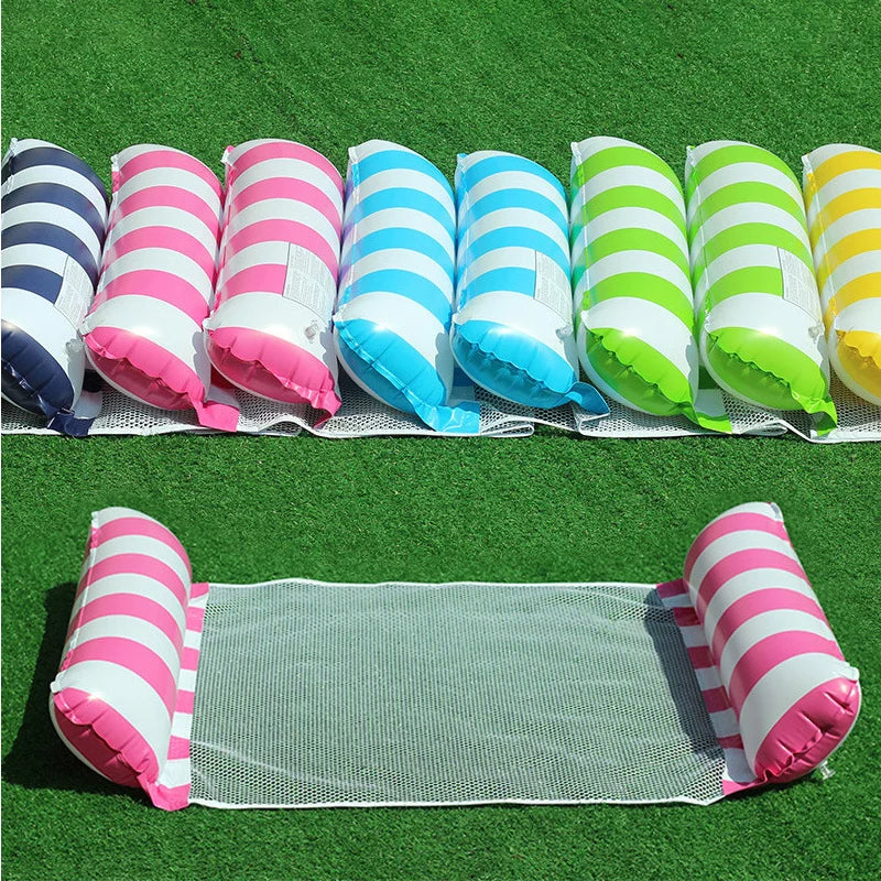 Pool Hammock Floats, 1Pack 4-in-1 Inflatable Water Hammocks Floaties (Saddle, Lounge Chair, Hammock, Drifter), , Pool Float Loun Image principale du produit