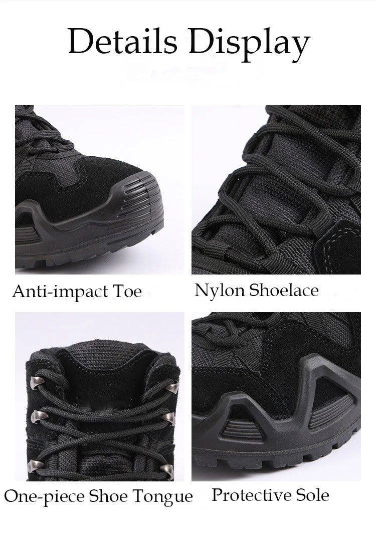 Men Casual Hunting Ankle Boots Outdoor Tactical Hiking Man Boot  Hunting Work Boots for Motorcycle Shoes Botas Militares