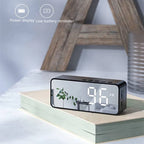 Alarm Clock Radio FM Bluetooth Speaker Portable Subwoofer Caixa De Som Sound Box Music Wireless Mini Woofers Bocina Lamp Column