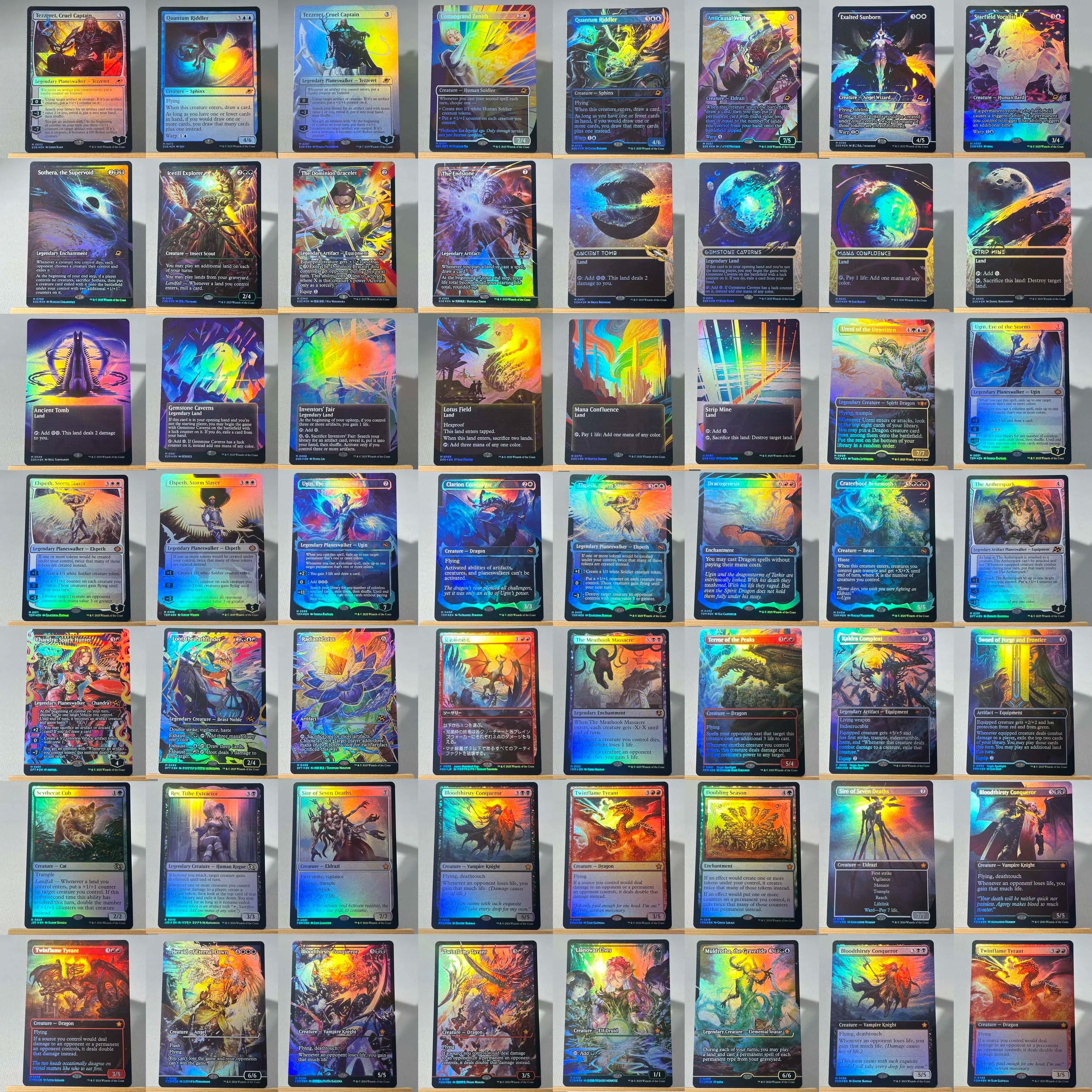 Whole Set TCG Cards for Home Play Proxy magical power9 beta fetch lands VMA dual  shock land The One Ring gathering Sol Ring