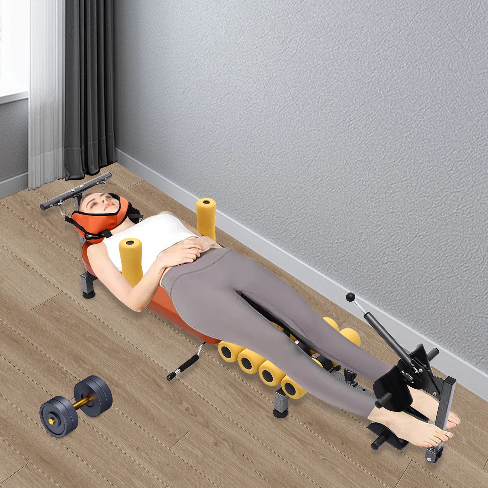 Training Bench Back Adjustable Stretch Bench Neck Stretcher for Tension Relief Portable Spine Stretching Device Image principale du produit