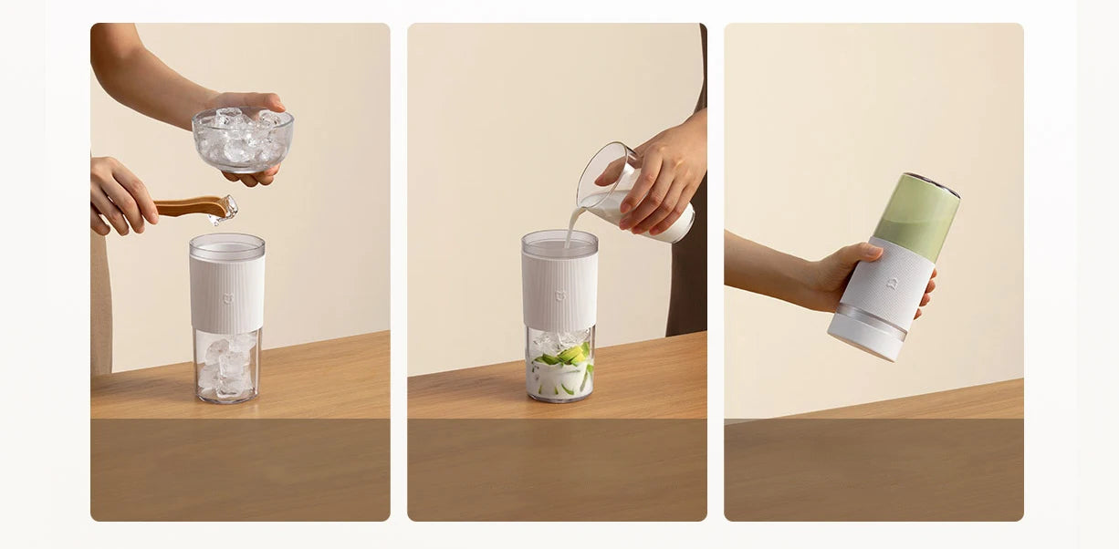 MIJIA Portable Blender 2,40S Quickly Squeeze Juice,19500 rpm,300ML Capacity Mixer Juicer Machine,PCTG Cup Body Blenders