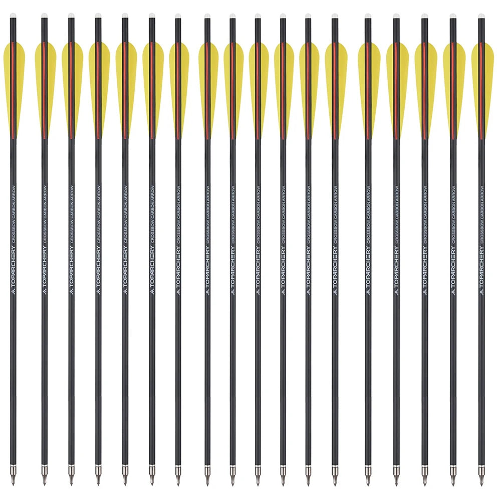 Carbon Crossbow Arrow with Replaced Arrowhead, Archery Bolts, Shooting Accessories, Hunting, ID8.8, OD7.6, 20"