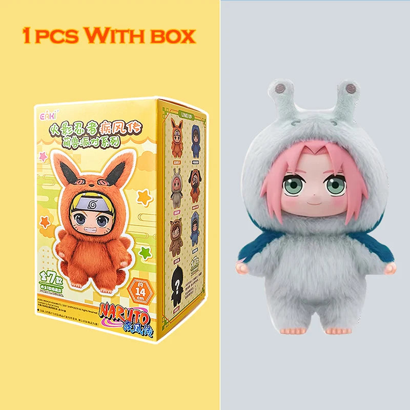 EAKI Naruto Blind box Shippuden Naruto Uzumak Sasuke Kakashi Party Series Stuffed Doll Handmade Ornament Toy Collection Gift