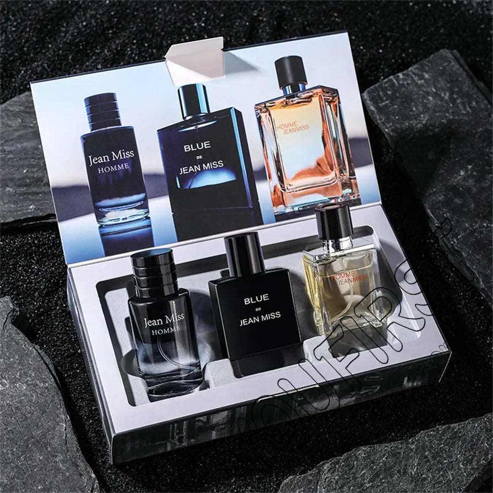 High Quality Men Perfume Hombre 90ml Gift Box 3pcs Set Colognes Scent Fascination Man Perfumes Masculinos Lasting Parfum Heren Main image