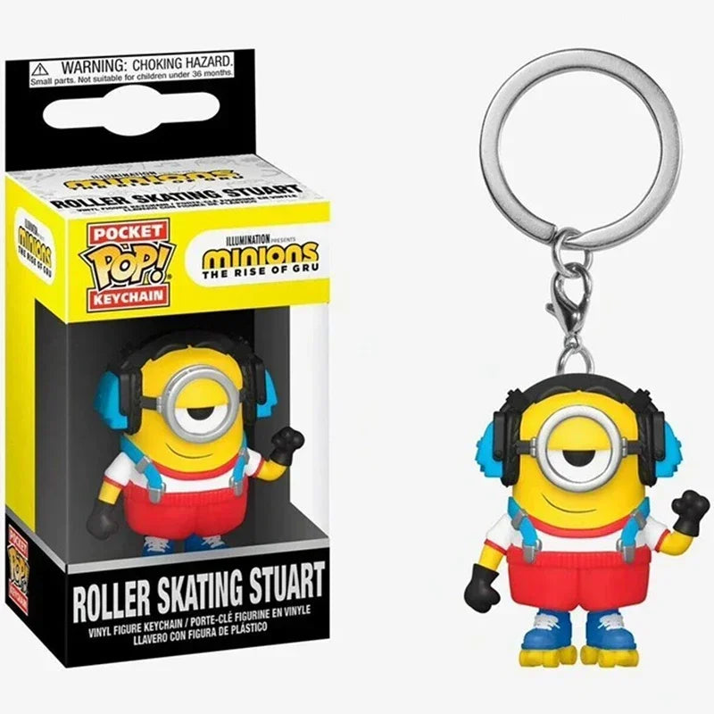 2026 Funko Keychains Ranger Red Blue Pink Minion Kevin Otto Stuart Spider Spot Vash Ahsoka Inuyasha Homer Sam Sally Figure Toys