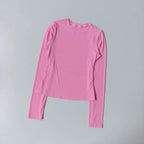 Seamless Sports Long Sleeved Shirts Women Casual Outdoor Top Gym Fitness Wear T-shirt Yoga Shirt Push Up Workout Clothes Women