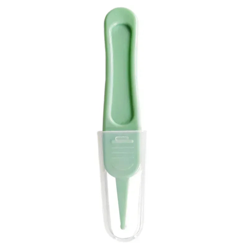 Tweezers Cleaning Forceps Baby Plastic Tweezers Nose Cleaner Tool Toddler Nasal Cavity Care Supplies Baby Essentials Kids Safety