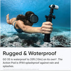 Insta360 New GO 3S - 4K Tiny Camera, Portable and Versatile, Hands-Free, POV, Mount Anywhere, Stabilization