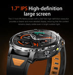 2026 New TANK Ultra 1400mAh Battery Military Smart Watch 10ATM Waterproof Heart Rate Tactical LED Flashlight Men Sports Bracelet