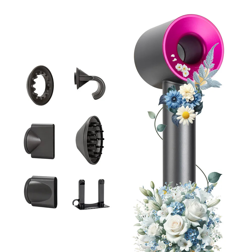 Ionic Hair Dryer 5 In 1 With Diffuser Professional Hair Care Appliances Women Salon Barber Leafless Hairdryer Super Hair Dryer Main image