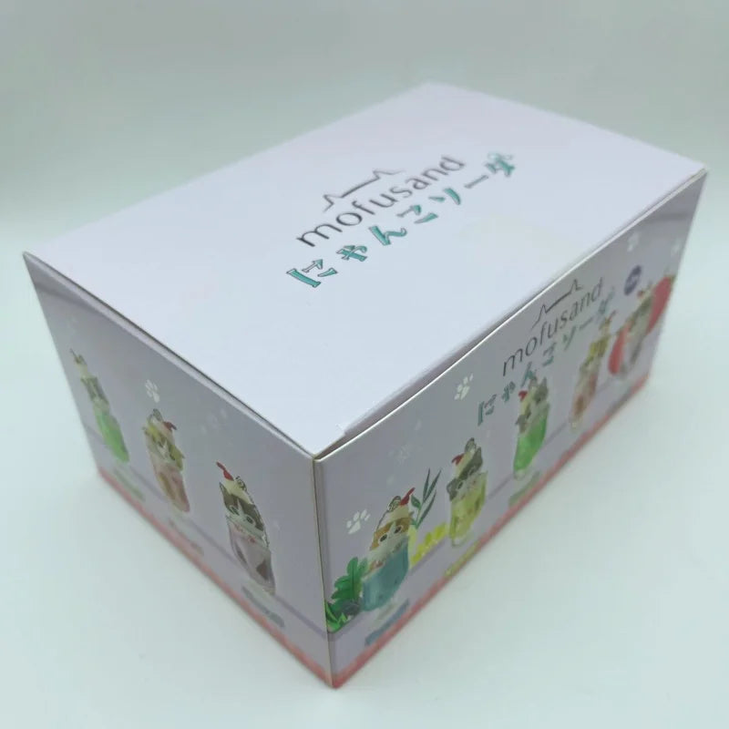 In Stock New Mofusand Cat Pudding Cold Drink Pendant Mini Figures Blind Box Anime Figures Ornaments Dolls Birthda Xmas Gifts Toy