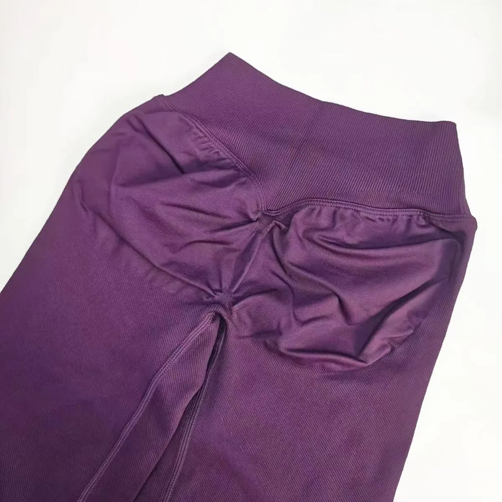 NCLAGEN Vision Flares Women's Gym Fashion Yoga Pants Front Cross High Waist Seamless Sports Leggings Fitness Wide-leg Trousers