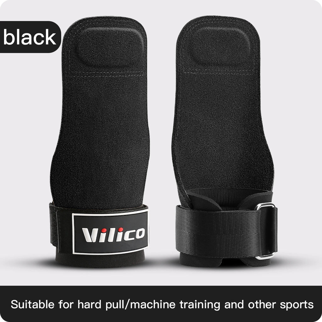 2Pcs Gym Gloves Fitness Hand Palm Protection Equipment Anti Slip Wear-resistant Wrist Protection Hard Pull Grip Strength Gloves