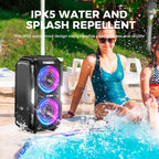W-KING 250W PEAK Large Bluetooth Speaker Loudest/Massive 120dB/12 Custom Bass, V5.3 Big Party Boombox Portable Speaker Wireless