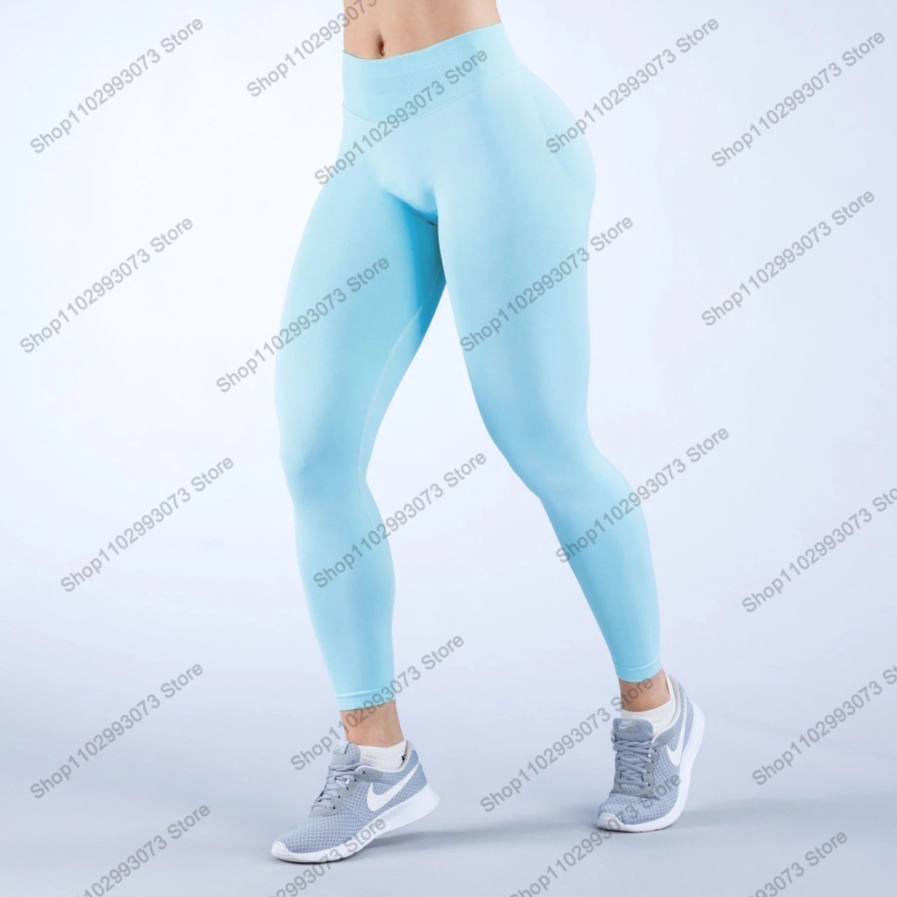 Women's High Waist Seamless Yoga Leggings Tummy Control Butt Lifting Workout Pants Soft Athletic Leggings for Gym Fitnes Running