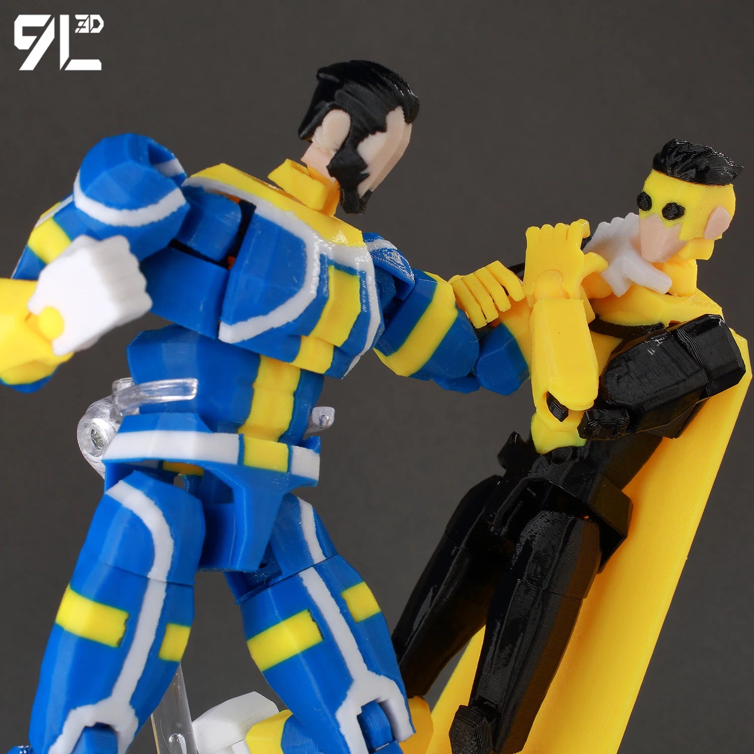 9L3D Superhero Team Invincible Boy Heroes Action Figure Lucky13 Dummy13 Multi-Colored T13 Multi-Jointed Collectible Toys Titan13