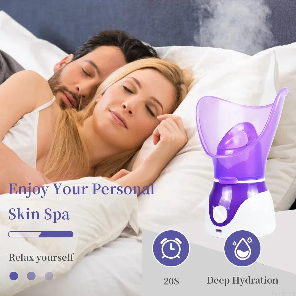 Face Steamer Facial Heating Sprayer Skin Moisturizing Pore Cleaner Facial Hot Fog Steamer Home SPA Machine Care Skin Humidifier