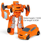 Children Toys Mini Transformation Robot Kit Toys Models 2 In 1 Deformed Car Toy Robots Toys for Kids Gift  Action Figure