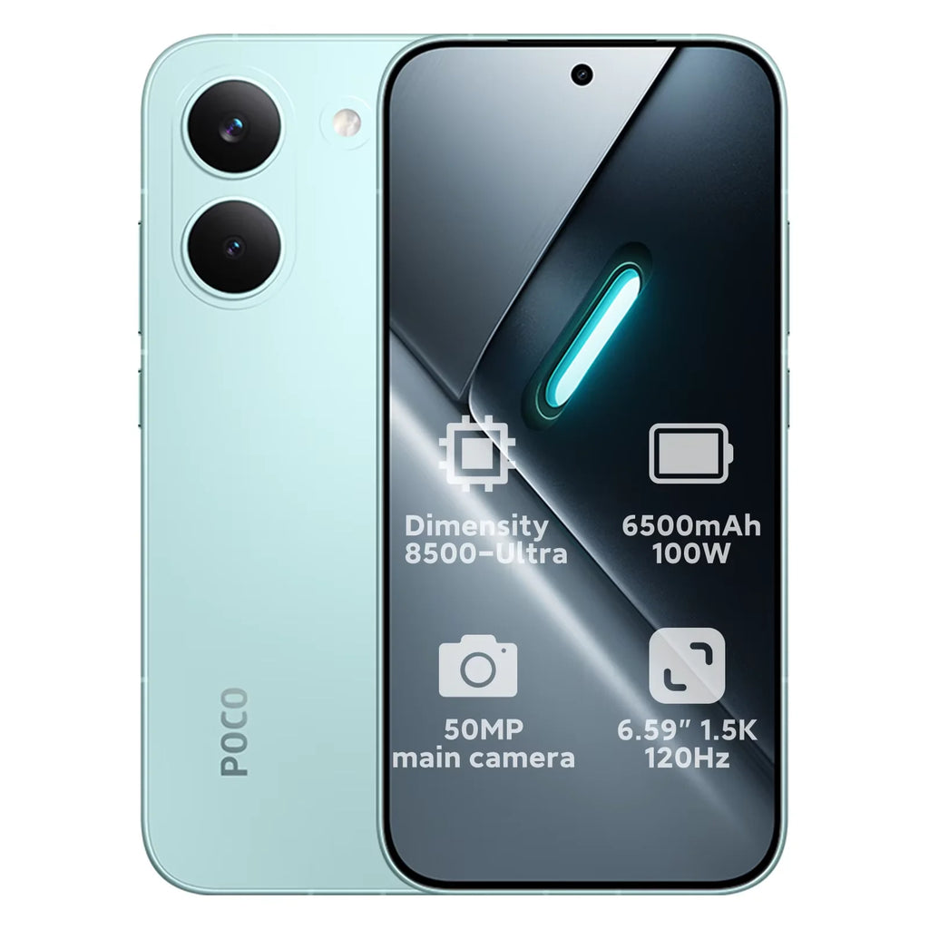 Global Version POCO X8 Pro Dimensity 8500-Ultra Processor Smartphone 6.59" 1.5K 120Hz Display 6500mAh(typ)  100W HyperCharge
