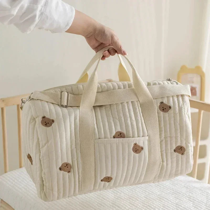 Mommy Bag Bear Maternity Pack Baby Diaper Bag Stroller Nappy Organizer Portable Luggage Tote Bags Travel Changing Messenger Bag Main image