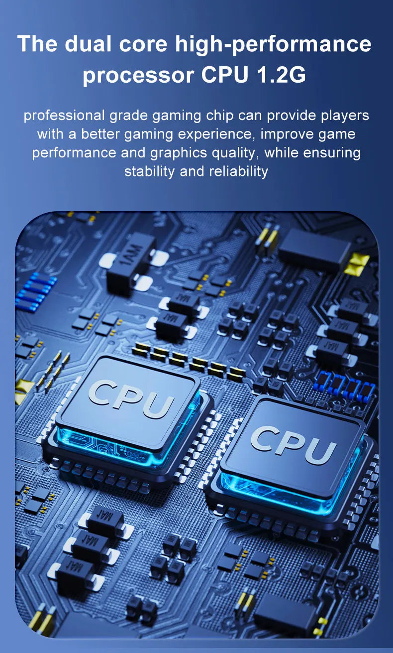 Newly Handheld Game Console with Multi-Platform Operation Support, HD IPS Screen, 3D Joystick, Ergonomic Game Console GB350