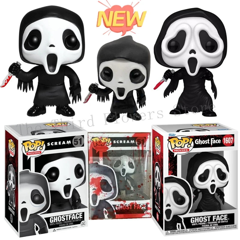 2026 FunKo Pop! Scream GhostFace #51 Blood Ghost Face #1607 Action Collection Model for Birthday Gift Toys