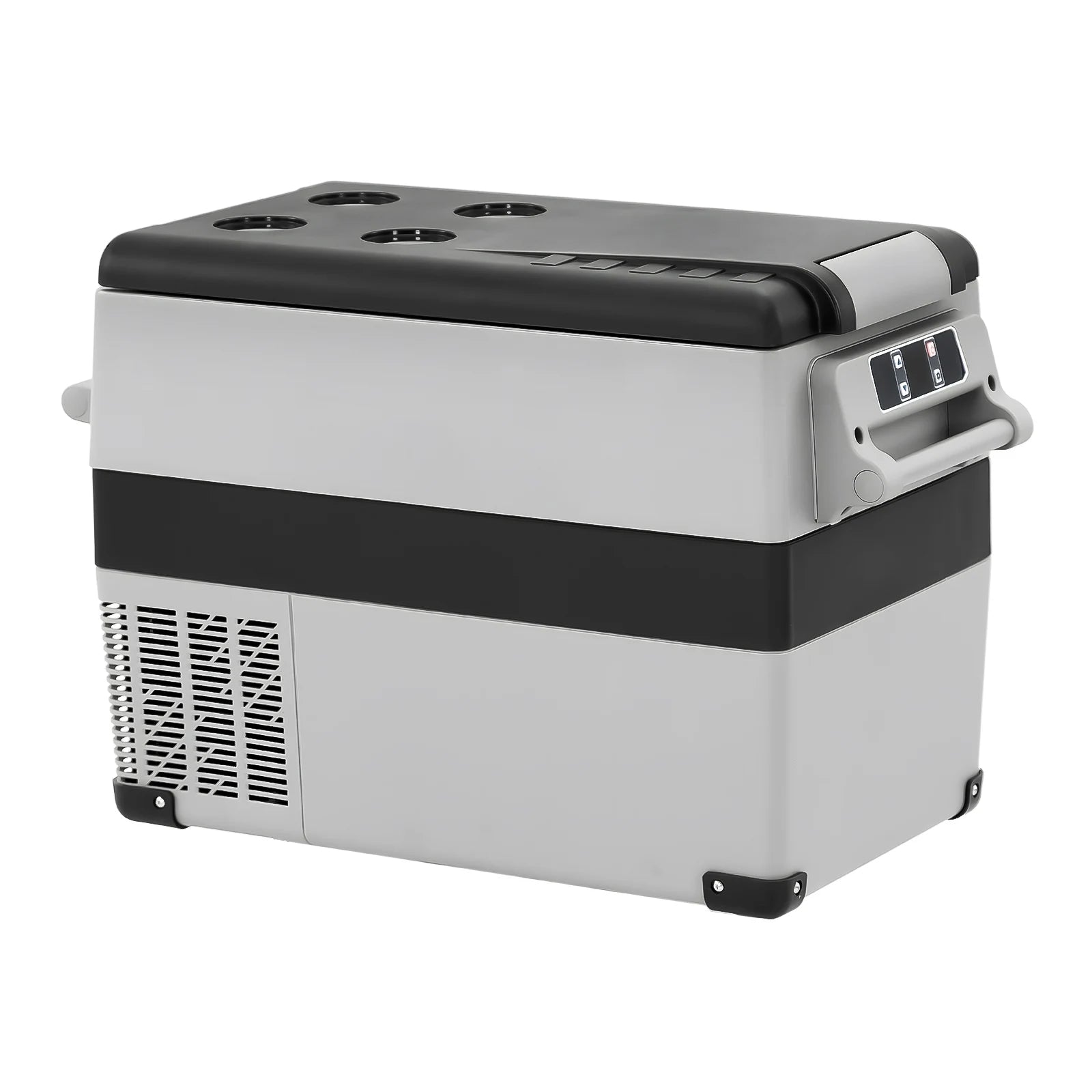 Podofo Car Mini Refrigerator Mini Fridge 45L Freezer Portable Compressor Cooler 12/24V DC 110-240V Ice Box for Camping