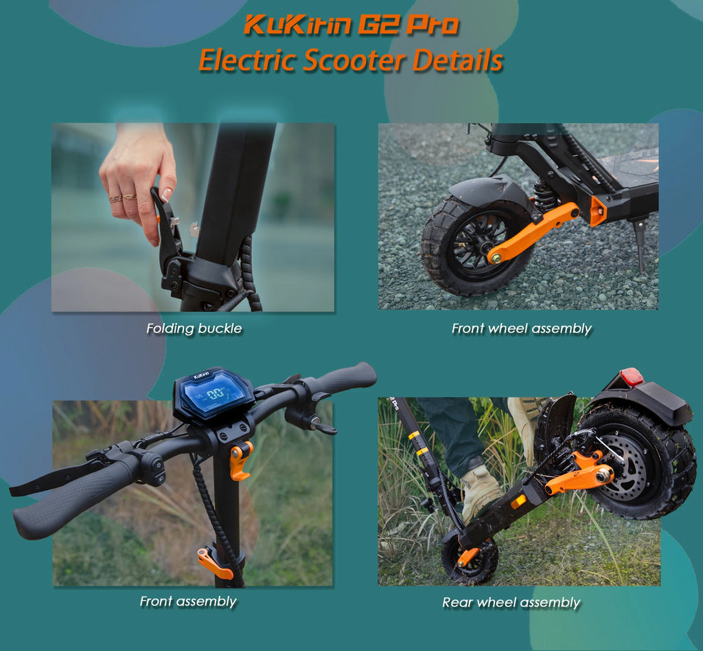 EU Stock KuKirin G2 Pro (VMP) Electric Scooter48V 15.6Ah Battery 500W Motor 25km/h Max Speed 55km Range Original Kickscooter
