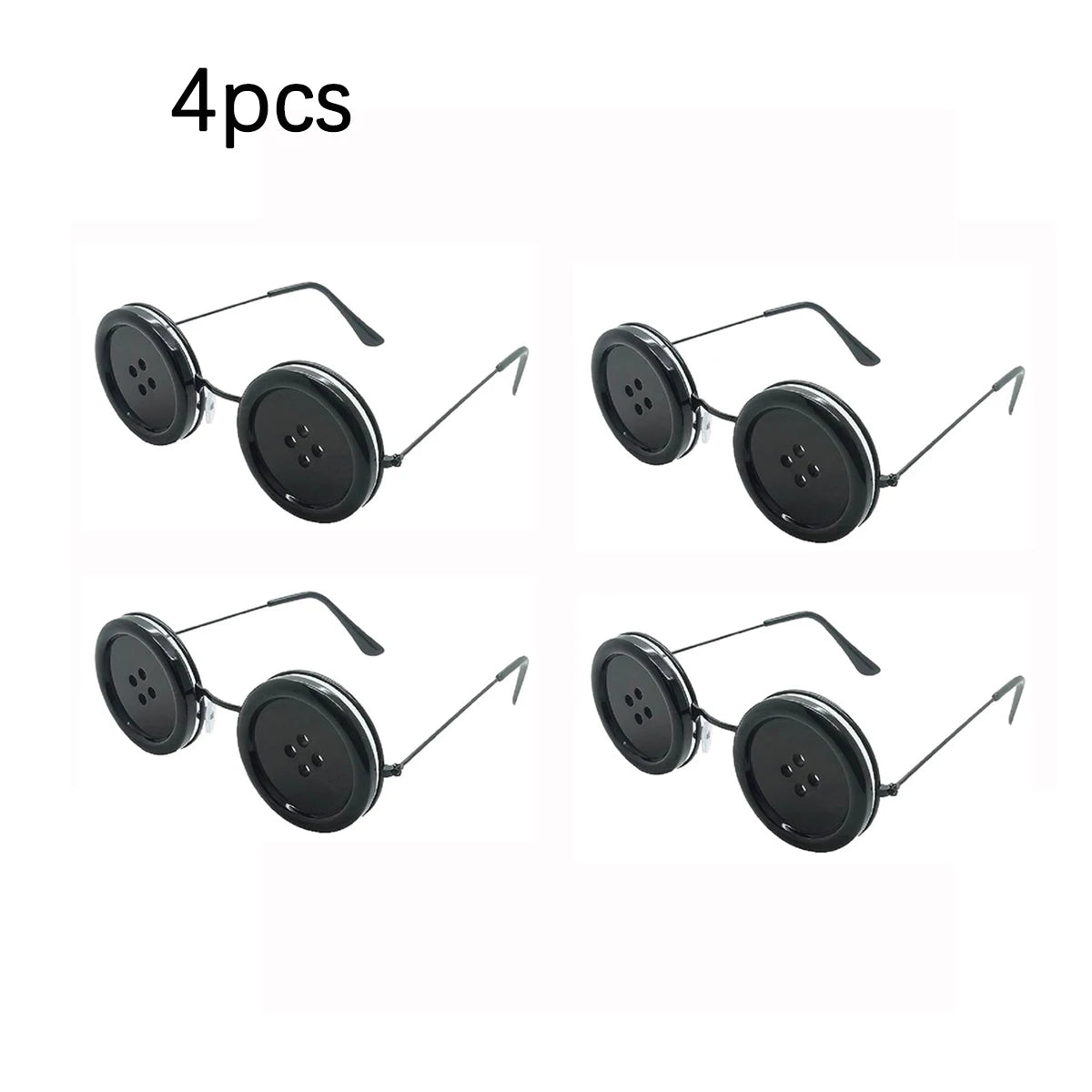 1PC/2PC Coralines Button Eyes Glasses Halloween Cosplay Eyewear Props Novelty Funny Glasses For Other Mother Costume Accessories