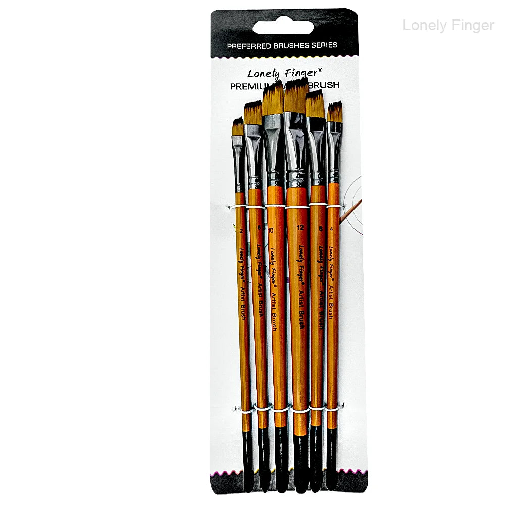 6/24/30Pcs Artist Paint Brush Set for Watercolor, Acrylic, Oil and All Media, Suitable for Canvas, Paper, Ceramic, Nylon Hair, W