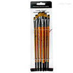 6/24/30Pcs Artist Paint Brush Set for Watercolor, Acrylic, Oil and All Media, Suitable for Canvas, Paper, Ceramic, Nylon Hair, W