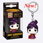 New FUNKO Keychains Disney Demona Princess Bella Ariel Alice Anna Elsa Bell Jack Sally stitch Action Figure Toys Ornaments