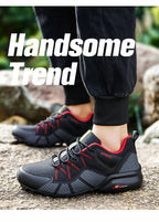 Men Hiking Shoes Outdoor Lightweight Camping Travel Shoes Non-Slip Waterproof Women Large Size Tactical Training Sports Shoes