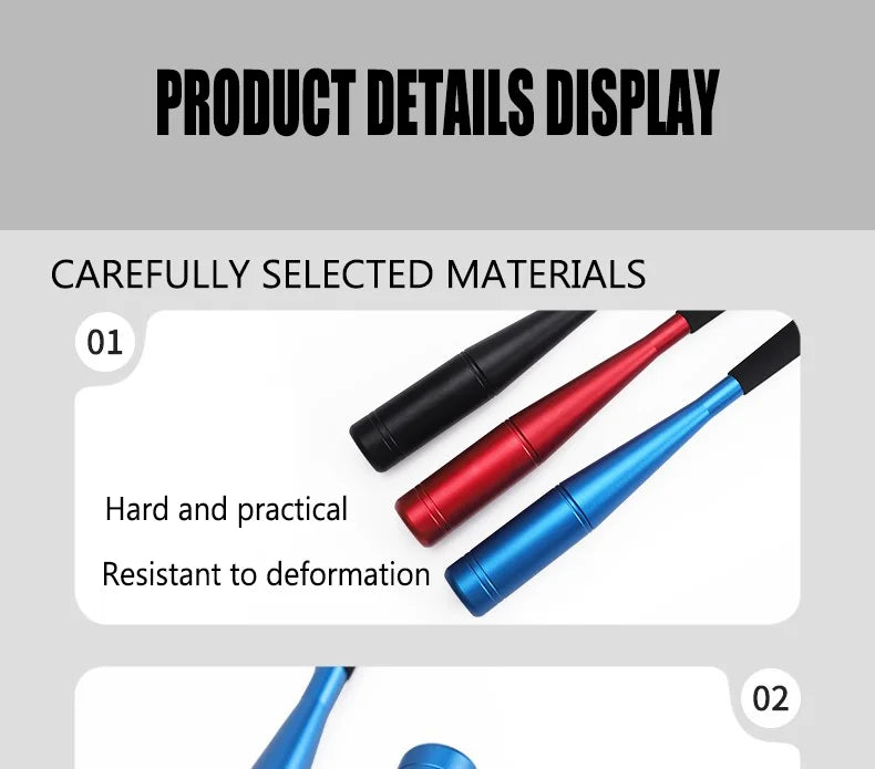 1/2/3pcs Fish Hammer Beat 104g Aluminum Alloy Fish Knocking Stick EVA Handle Fishing Bat Fishing Priest Device Fishing Tackle